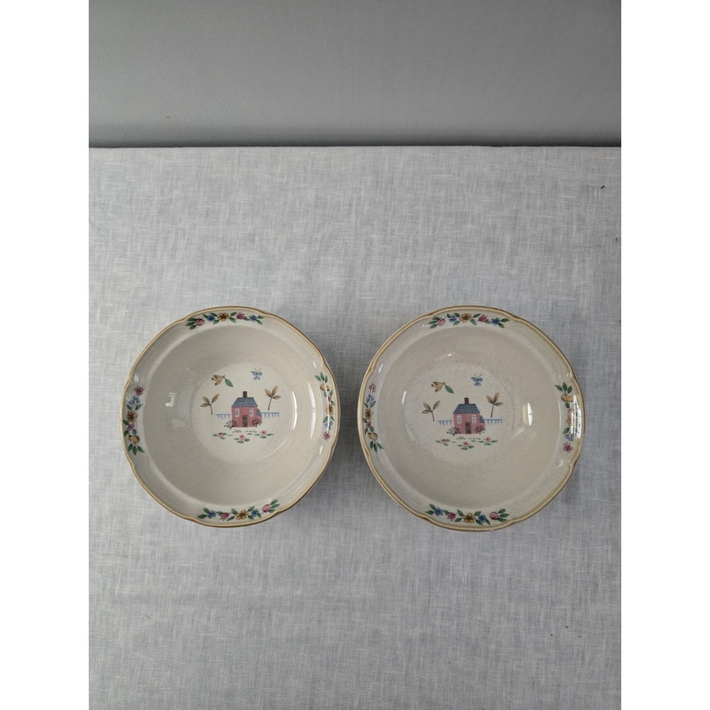 Vtg 90's Lot Of 2: International Heartland Bowls Cereal Soup House  6 3/4"